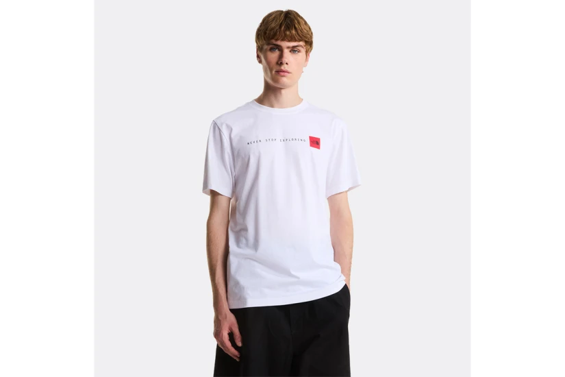 The North Face Never Stop Exploring Ανδρικό Κοντομάνικο T-Shirt Λευκό