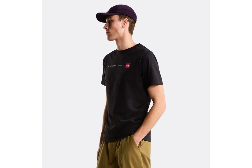 The North Face Never Stop Exploring Ανδρικό Κοντομάνικο T-Shirt Μαύρο