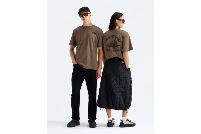 The North Face OG Store Graphic Unisex Κοντομάνικο T-Shirt Καφέ
