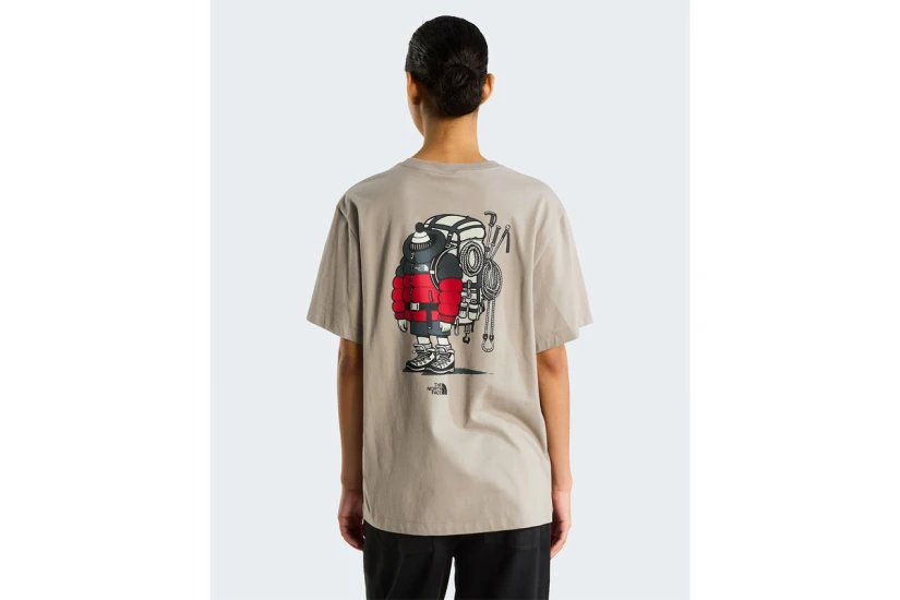 The North Face Gear Up Get Out Graphic Unisex Κοντομάνικο T-Shirt Γκρι