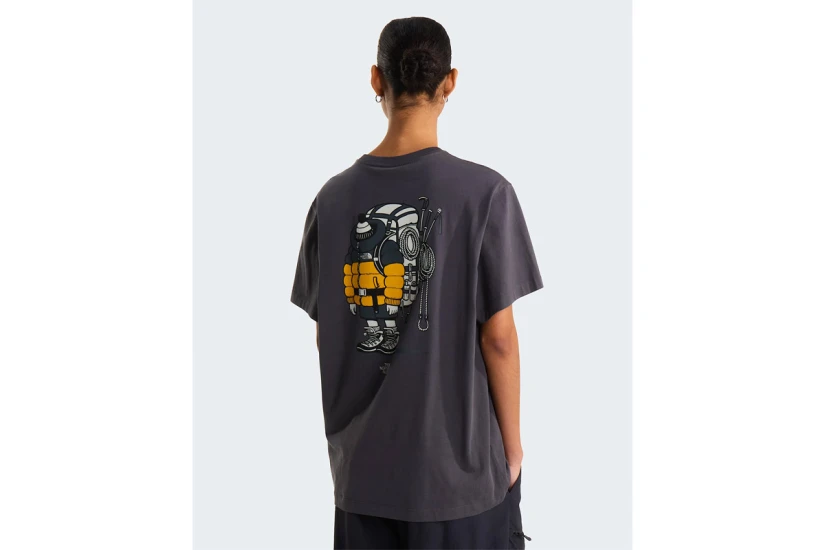 The North Face Gear Up Get Out Graphic Unisex Κοντομάνικο T-Shirt Ανθρακί