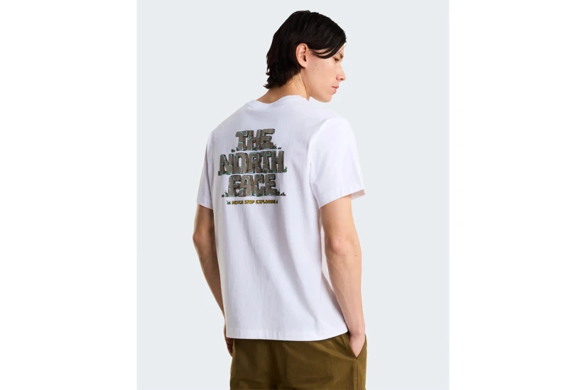 The North Face Stone Logo Graphic Unisex Κοντομάνικο T-Shirt Λευκό
