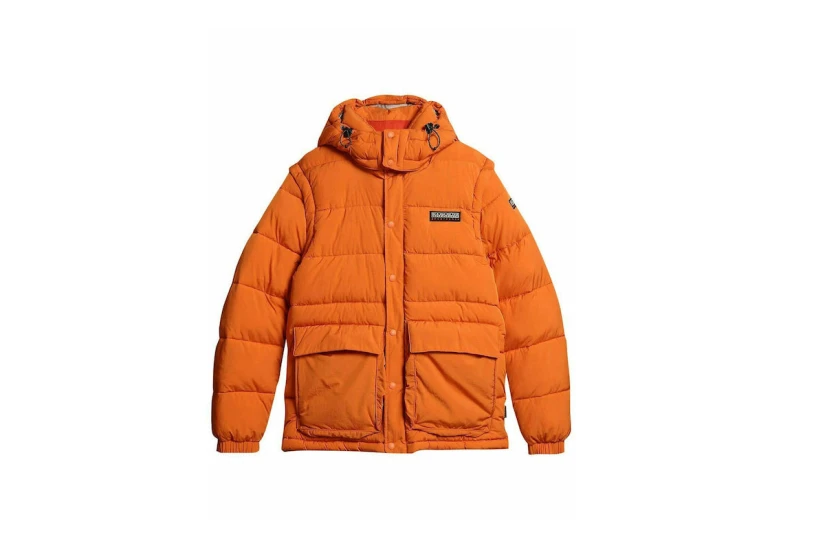 Napapijri A-Chairlift Ανδρικό Puffer Μπουφάν Πορτοκαλί