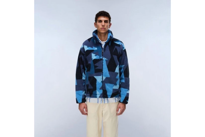 Napapijri Geometric-Print Ζακέτα Fleece Ανδρική (NP0A8AO4FXJ1)