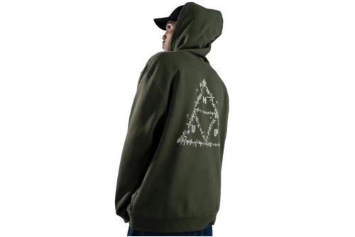 Huf Gleam P-O Hoodie Ανδρικό (PF00682 HUNTER GREEN)