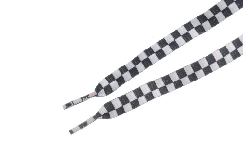 Mr.lacy Printies 130Cm Κορδόνια Ελαστικά (PRINTIES B-W CHECKERED)