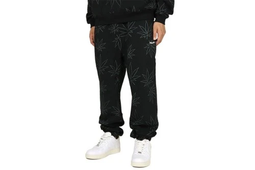 Huf Plantlife Fleece Pant Παντελόνι Φόρμας Ανδρικό (PT00301 BLACK)