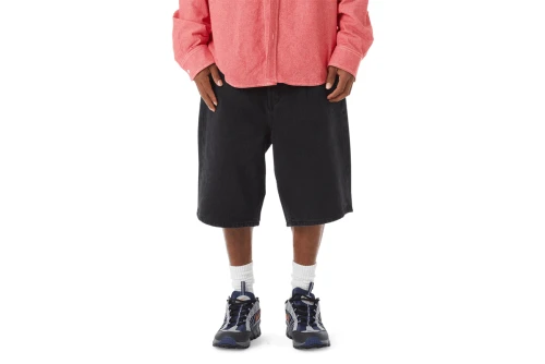 Huf Classic H Double Knee Βερμούδα Casual Ανδρική (PT00342 BLACK)