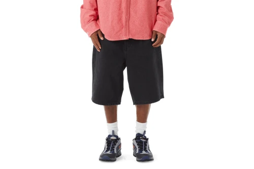 Huf Classic H Double Knee Βερμούδα Casual Ανδρική (PT00342 BLACK)