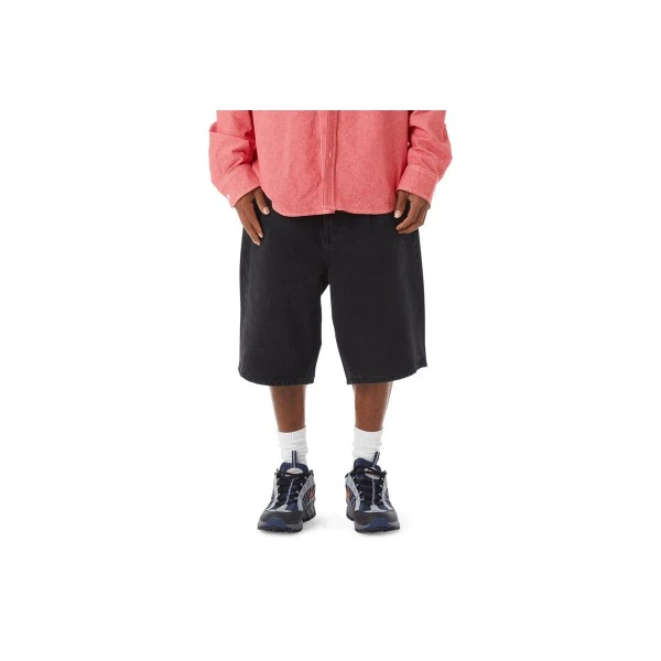 Huf Classic H Double Knee Βερμούδα Casual Ανδρική (PT00342 BLACK)