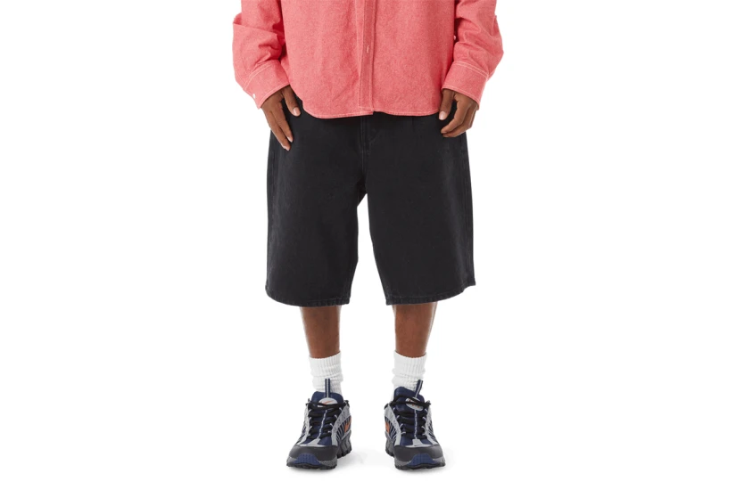 Huf Classic H Double Knee Ανδρική Βερμούδα Μαύρη