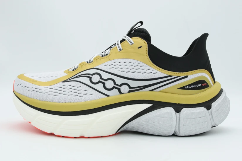 Saucony Paramount Max Ανδρικά Αθλητικά Παπούτσια για Τρέξιμο Χρυσά, Μαύρα, Λευκά