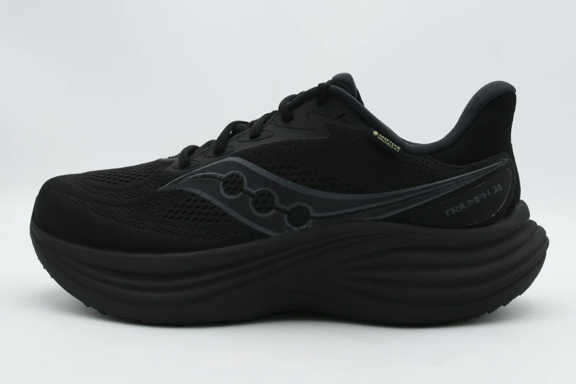 Saucony Triumph 24 GTX Ανδρικά Αθλητικά Παπούτσια για Τρέξιμο Μαύρα