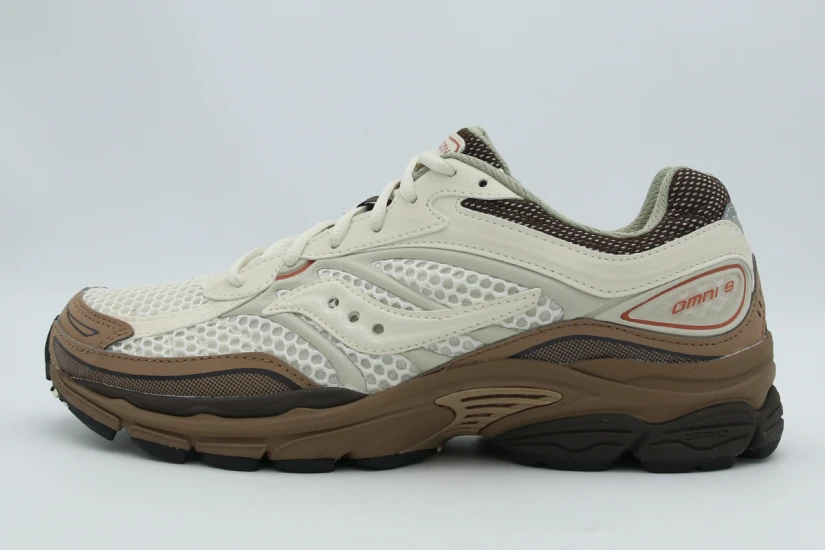 Saucony Originals Progrid Omni 9 Ανδρικά Sneakers Εκρού, Καφέ