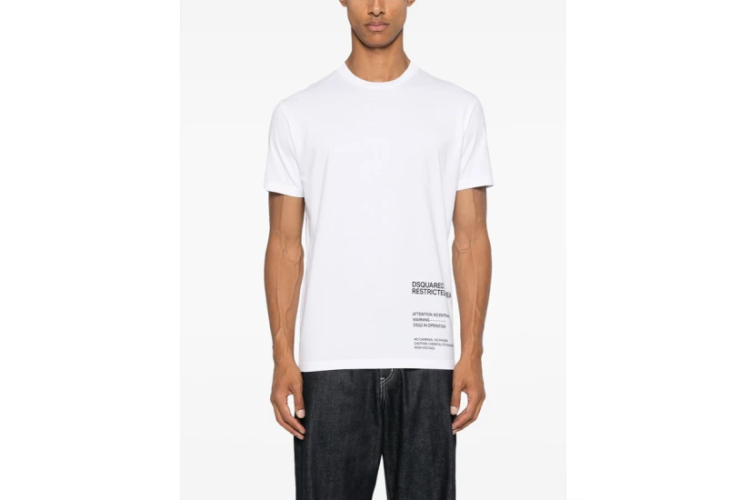 Dsquared2 Cool Fit Ανδρικό Κοντομάνικο T-Shirt Λευκό