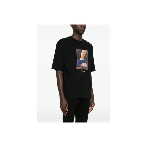 Dsquared2 X Felix Chesher Print T-Shirt Ανδρικό (S71GD1654 D20033 900)