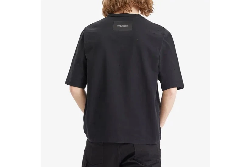 Dsquared2 Loose Fit Ανδρικό Κοντομάνικο T-Shirt Μαύρο