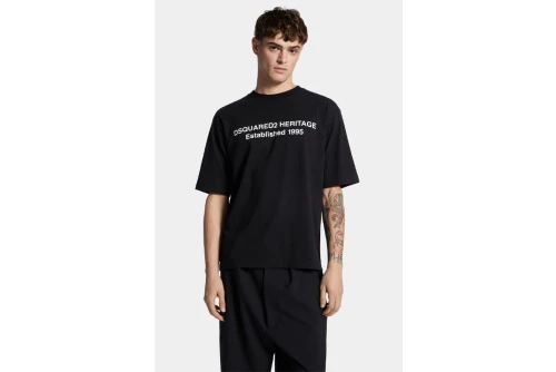 Dsquared2 Loose Fit Heritage T-Shirt Ανδρικό (S74GD1456 D20020 900)