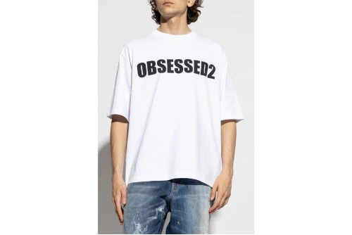 Dsquared2 Obsessed2 Loose Fit T-Shirt Ανδρικό (S74GD1478 D20033 100)