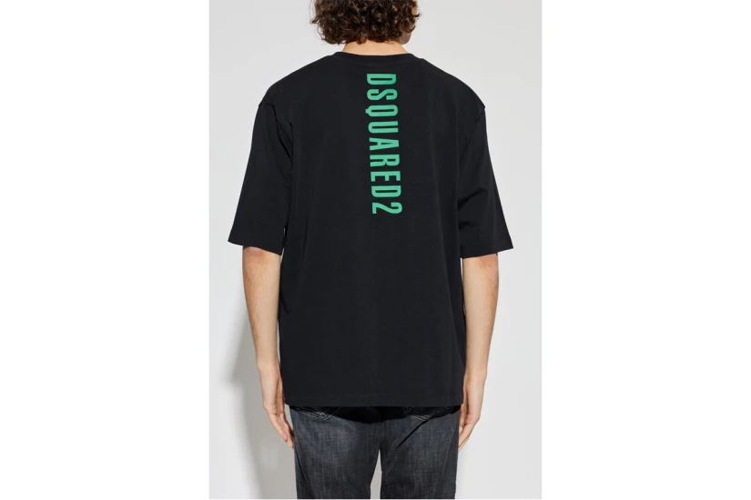 Dsquared2 Technicolor Ανδρικό Κοντομάνικο T-Shirt Μαύρο