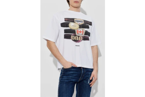 Dsquared2 Iconique Loose Fit T-Shirt Ανδρικό (S78GD0113 D2033 100)