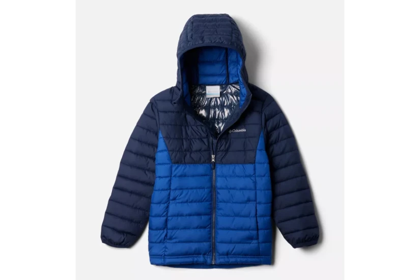 Columbia Powder Lite II Παιδικό Puffer Μπουφάν Μπλε
