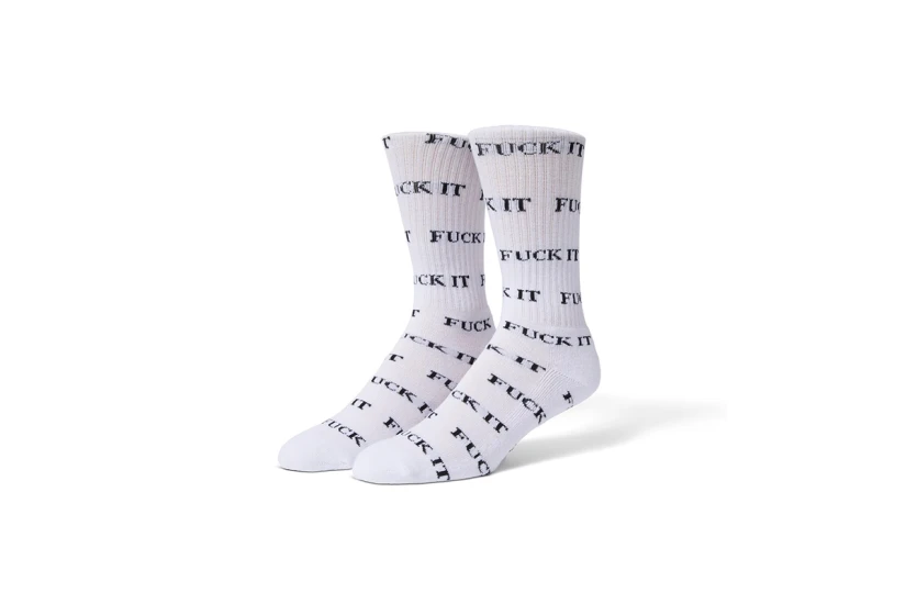 Huf Fuck It Sock Kάλτσες Ψηλές (SK00420 WHITE)