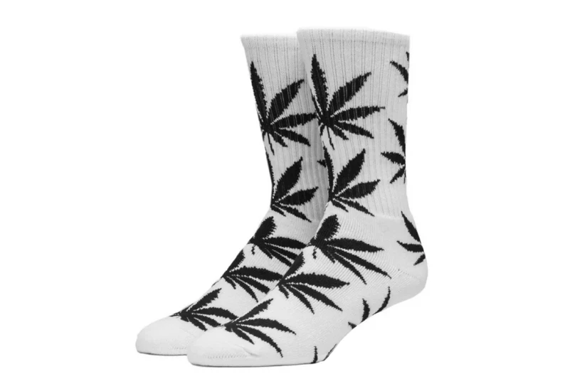 Huf Set Plantlife Unisex Ψηλές Κάλτσες Λευκές & Μαύρες