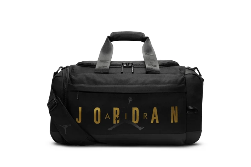 Jordan Αθλητικός Σάκος Ώμου - Χειρός Μαύρος, Χρυσός 46L