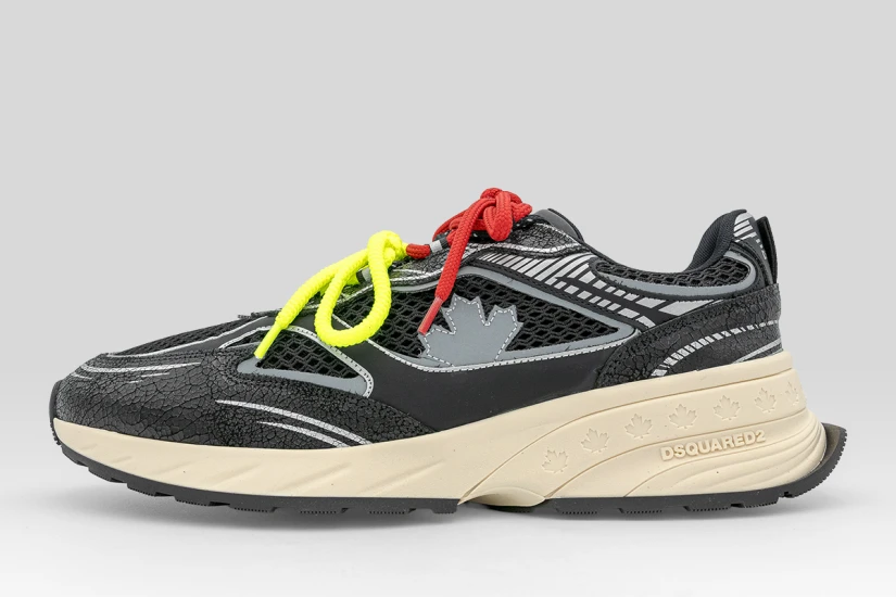 Dsquared2 Sprinter Ανδρικά Sneakers Μαύρα, Ασημί, Ζαχαρί