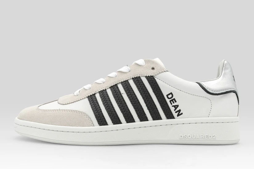 Dsquared2 Boxer Ανδρικά Sneakers Λευκά, Γκρι, Μαύρα