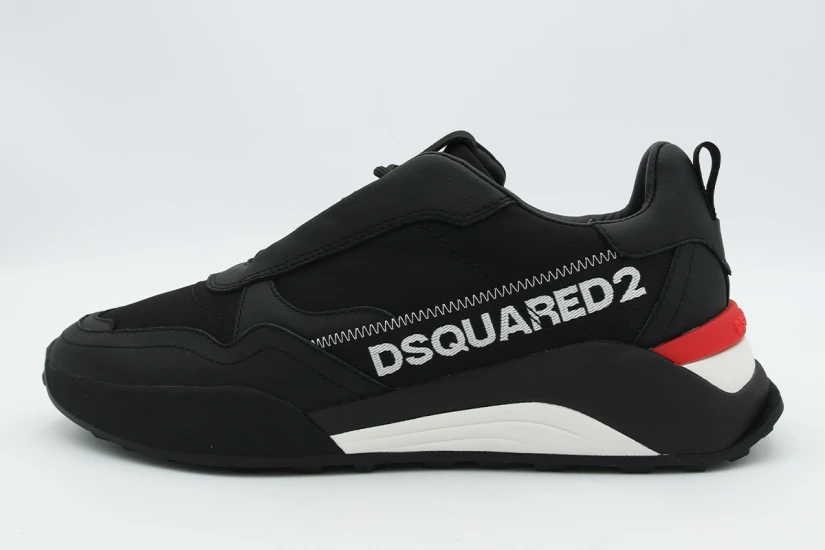 Dsquared2 D2 Flow Ανδρικά Sneakers Μαύρα, Λευκά, Κόκκινα