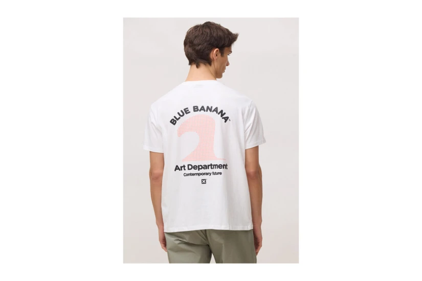 Blue Banana White Artist Ανδρικό Κοντομάνικο T-Shirt Λευκό