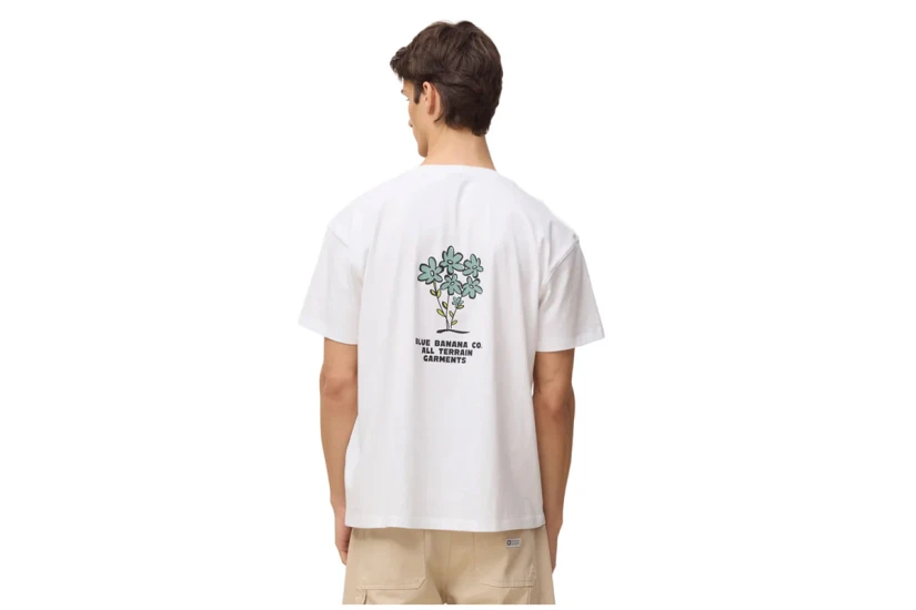 Blue Banana White Grow T-Shirt Ανδρικό Κοντομάνικο T-Shirt Λευκό
