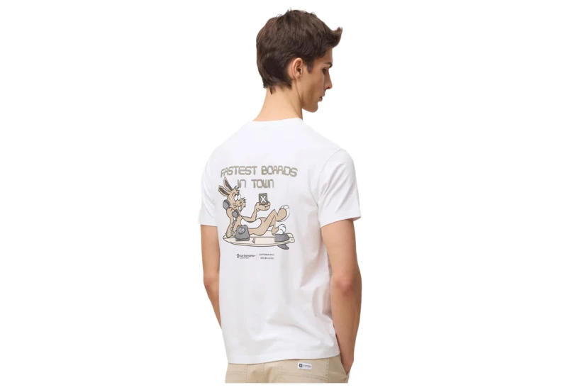 Blue Banana White Harvey Ανδρικό Κοντομάνικο T-Shirt Λευκό