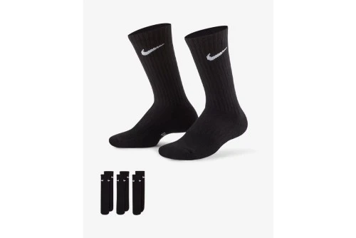 Nike Everyday Cushioned Dri-Fit Kάλτσες Ψηλές 3 Ζευγάρια (SX6842 010)