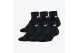 Nike Everyday Cushioned Dri-FIT Κοντές Κάλτσες Μαύρες 3 Ζευγάρια