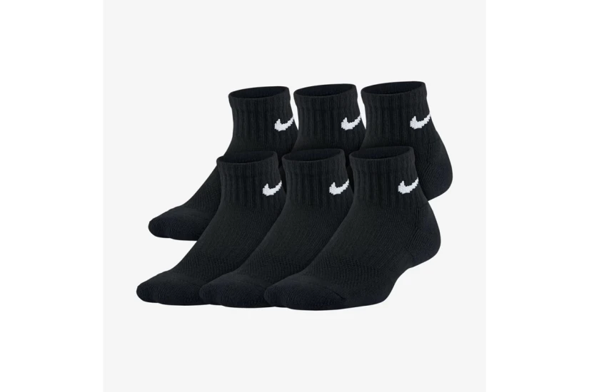 Nike Everyday Cushioned Dri-FIT Κοντές Κάλτσες Μαύρες 3 Ζευγάρια