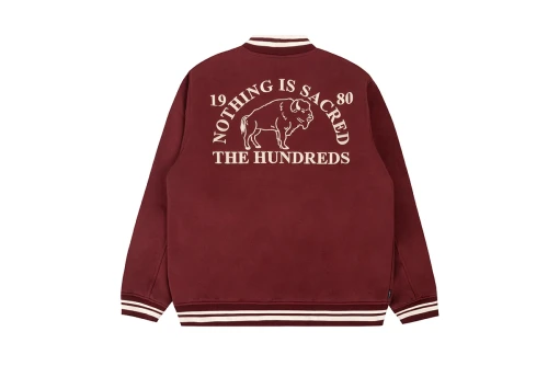 The Hundreds Team Fleece Jacket Ανδρικό (T24F103013 BURGUNDY)