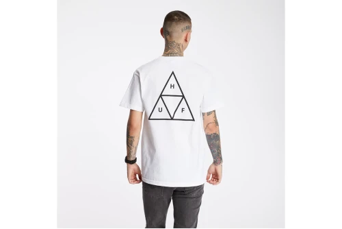 Huf Essentials Triple Triangle T-Shirt Ανδρικό (TS00509 WHITE)