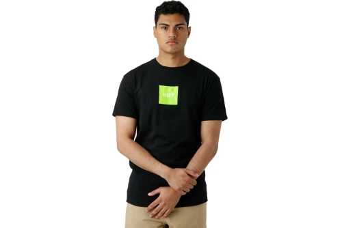Huf Essentials Box Logo Ss Tee T-Shirt (TS01666 BLACK)