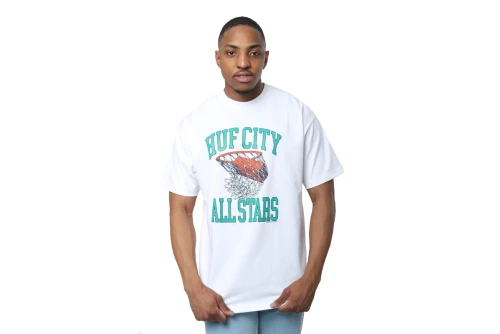 Huf Swish S-S  T-Shirt Ανδρικό (TS02171 WHITE)