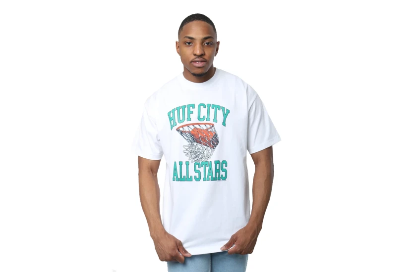HUF Swish Ανδρικό Κοντομάνικο T-Shirt Λευκό