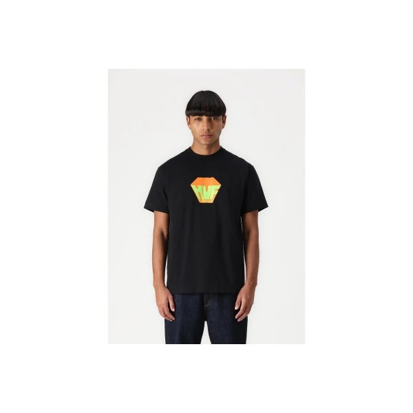 Huf Big Block S-S T-Shirt Ανδρικό (TS02396 BLACK)