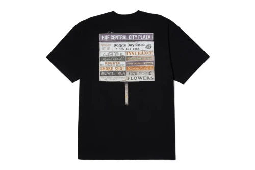 Huf Plaza S-S T-Shirt Ανδρικό (TS02402 BLACK)
