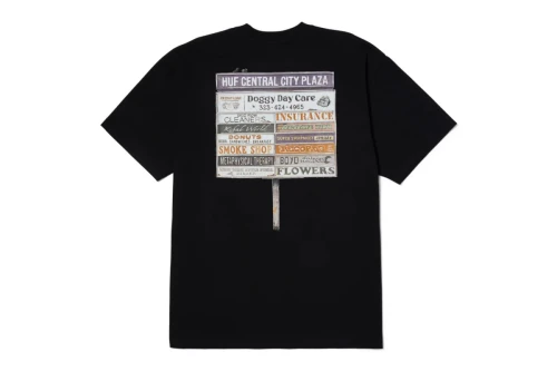 Huf Plaza S-S T-Shirt Ανδρικό (TS02402 BLACK)