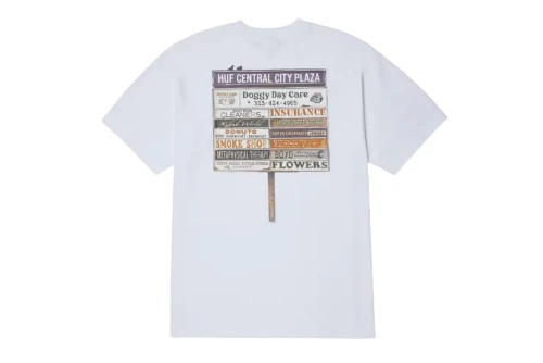 Huf Plaza S-S T-Shirt Ανδρικό (TS02402 WHITE)