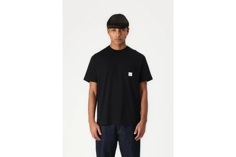 Huf Set Box Logo Ανδρικό Κοντομάνικο T-Shirt Μαύρο