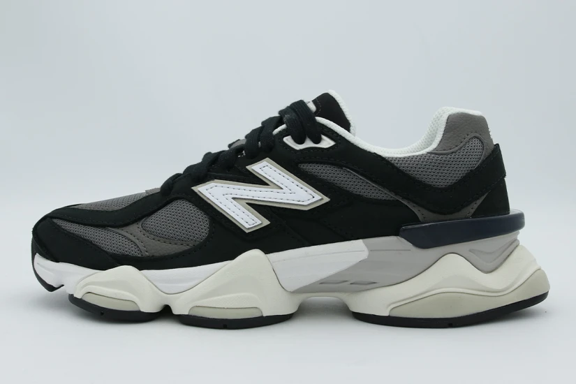 New Balance 9060 Unisex Sneakers Μαύρα, Γκρι Σκούρο, Λευκά
