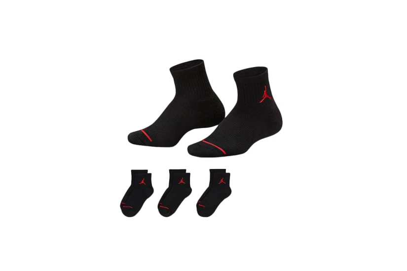 Jordan Jumpman Παιδικές Κοντές Kάλτσες Μαύρες 3 Ζευγάρια